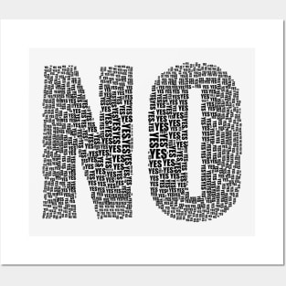 No or Yes Posters and Art